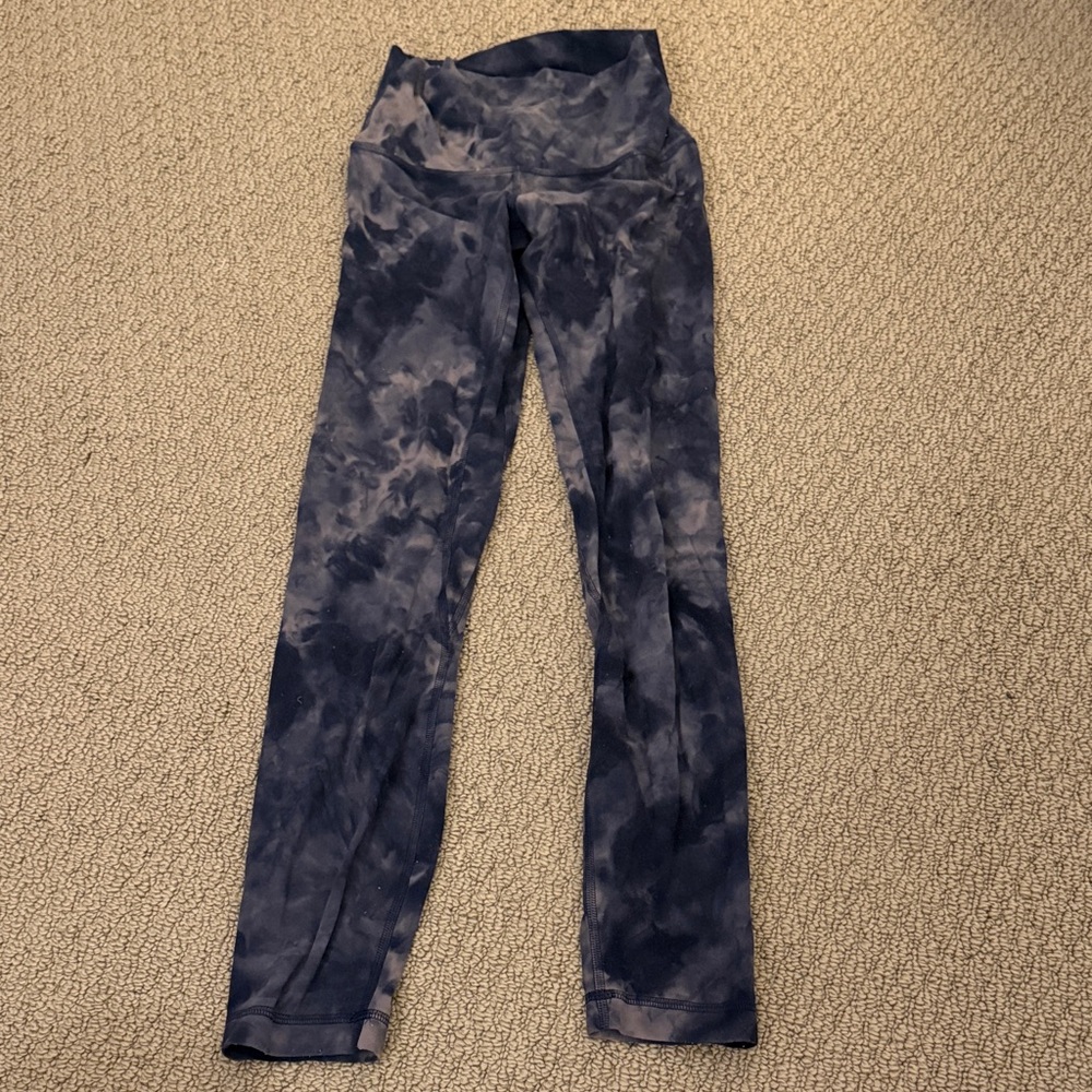 lululemon athletica Blue Tie-Dye Leggings